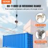 VEVOR Digital Crane Scale, 11000 lbs/5000 kg, Industrial Heavy Duty Hanging Scale with Remote Control, Cast Aluminum Case & LED Screen