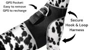 Portable Surveillance System GPS Pet Tracking Collars for Hunting Dogs Size:L