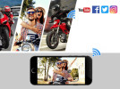 Smart Bluetooth motorcycle helmet. (1920x1080P motion camera (front / back), 64GB (16h) loop video, BT5.2+BLE4.2 Bluetooth, 2x0.5W voice control